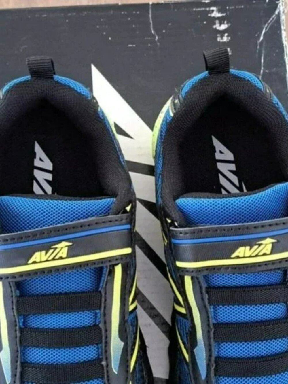 Avia Kids' Avi-Force II Sneaker - Color: Black/Electric Blue/Highlighter Lime - Picture 2 of 9